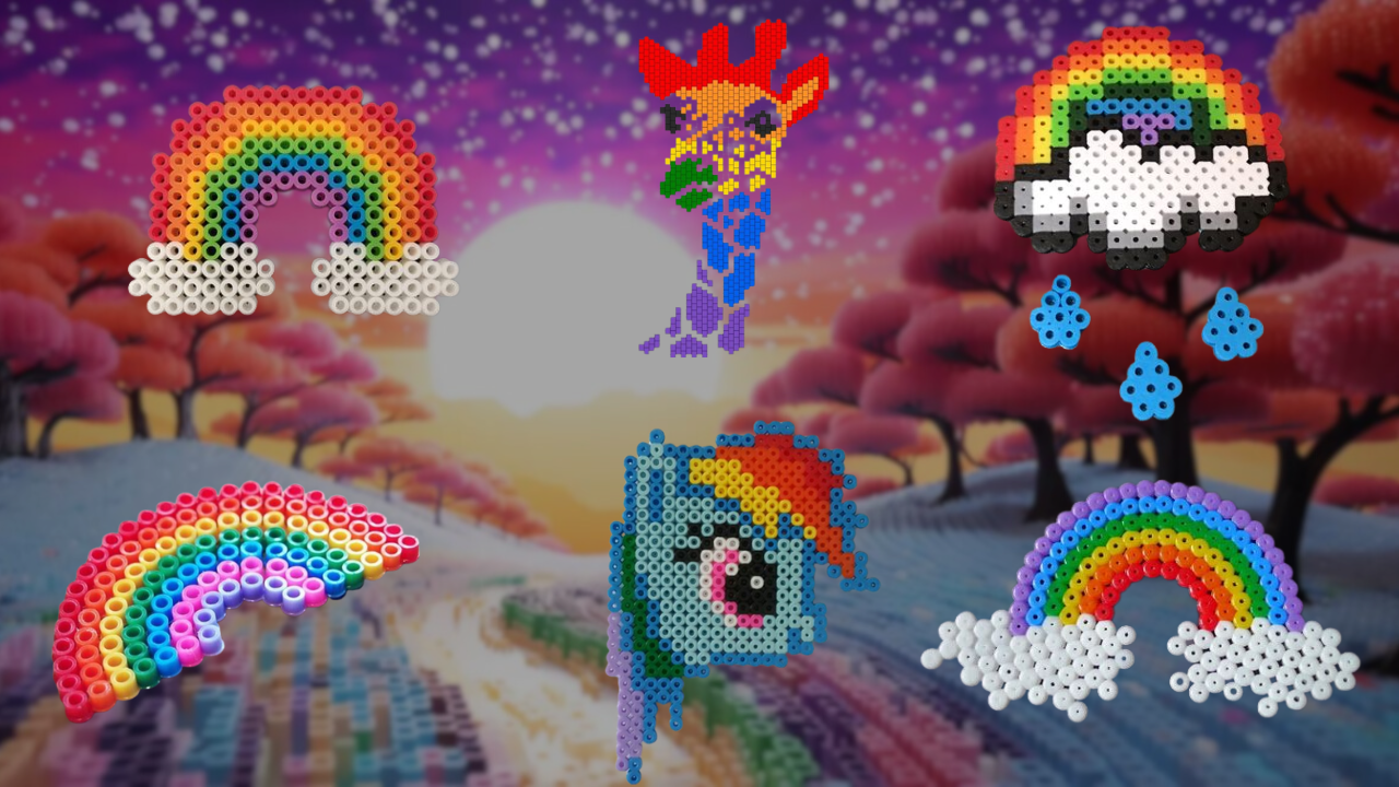 Regenbogen Bügelperlen