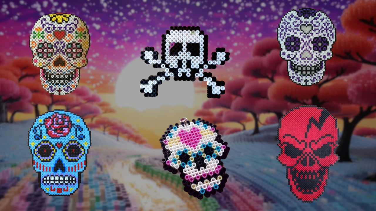 Totenkopf Bügelperlen