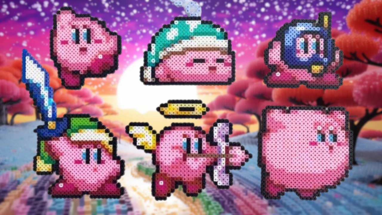 Kirby Bügelperlen