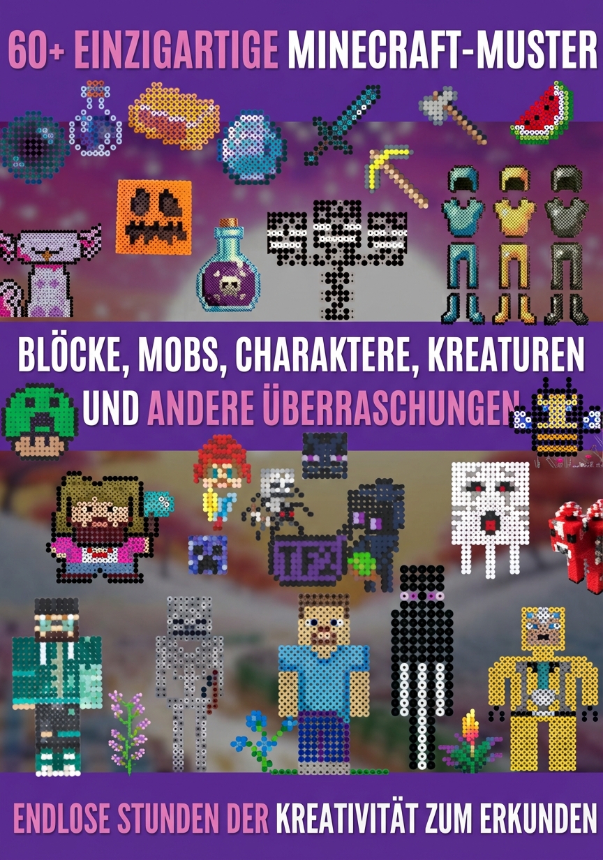 Minecraft Creeper aus Bügelperlen gestaltet