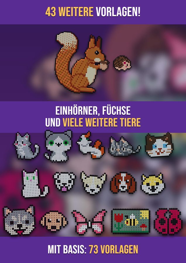 Tiere Bügelperlen Vorlagen – Standard