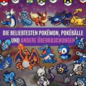 Pokémon Bügelperlen Vorlagen - Pikachu, Charizard und mehr