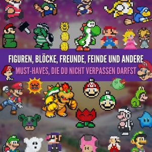 Super Mario Bügelperlen Vorlagen - Mario, Luigi, Bowser und mehr