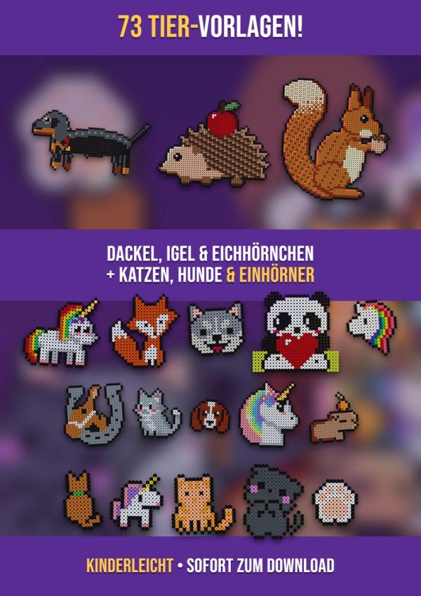Tiere Bügelperlen Standard